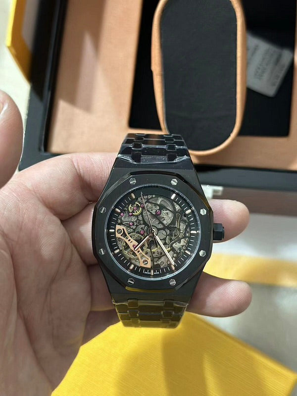 Black Ceramic Skeleton Watch